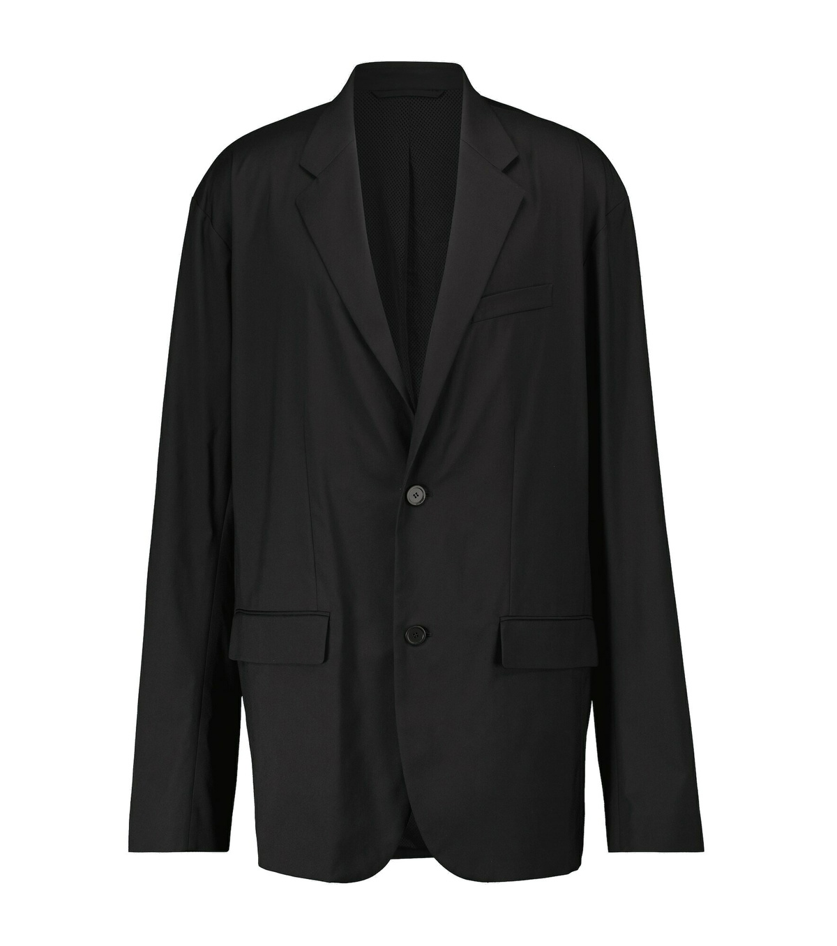 【関税&送料込】Balenciaga Black Nylon Oversize Blazer Balenciaga Black Oversized Blazer Balenciaga