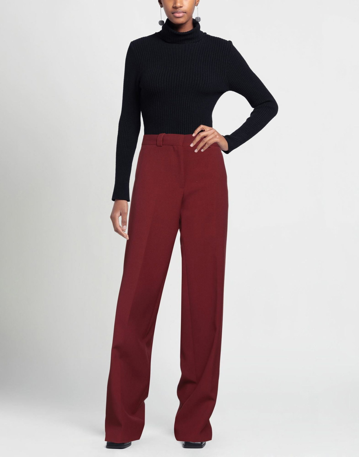 Quira Womens Pants Burgundy
