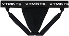 VTMNTS Black Paneled Jockstrap