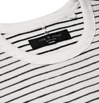 rag & bone - Striped Cotton-Blend Jacquard T-Shirt - Ivory