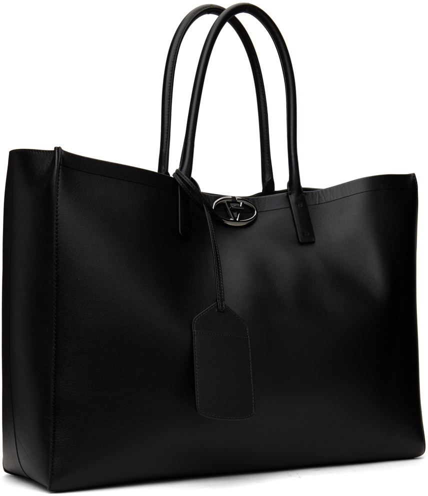 Valentino Garavani Black VLogo 'The Bold Edition' Tote