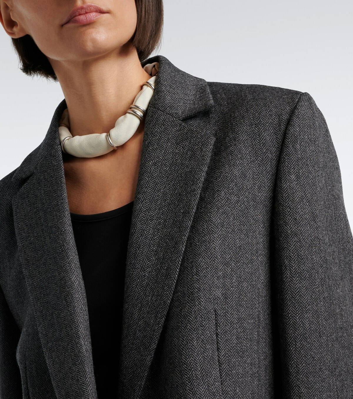 Toteme Herringbone wool blazer
