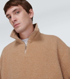Loro Piana Cashmere, cotton and wool half-zip sweater