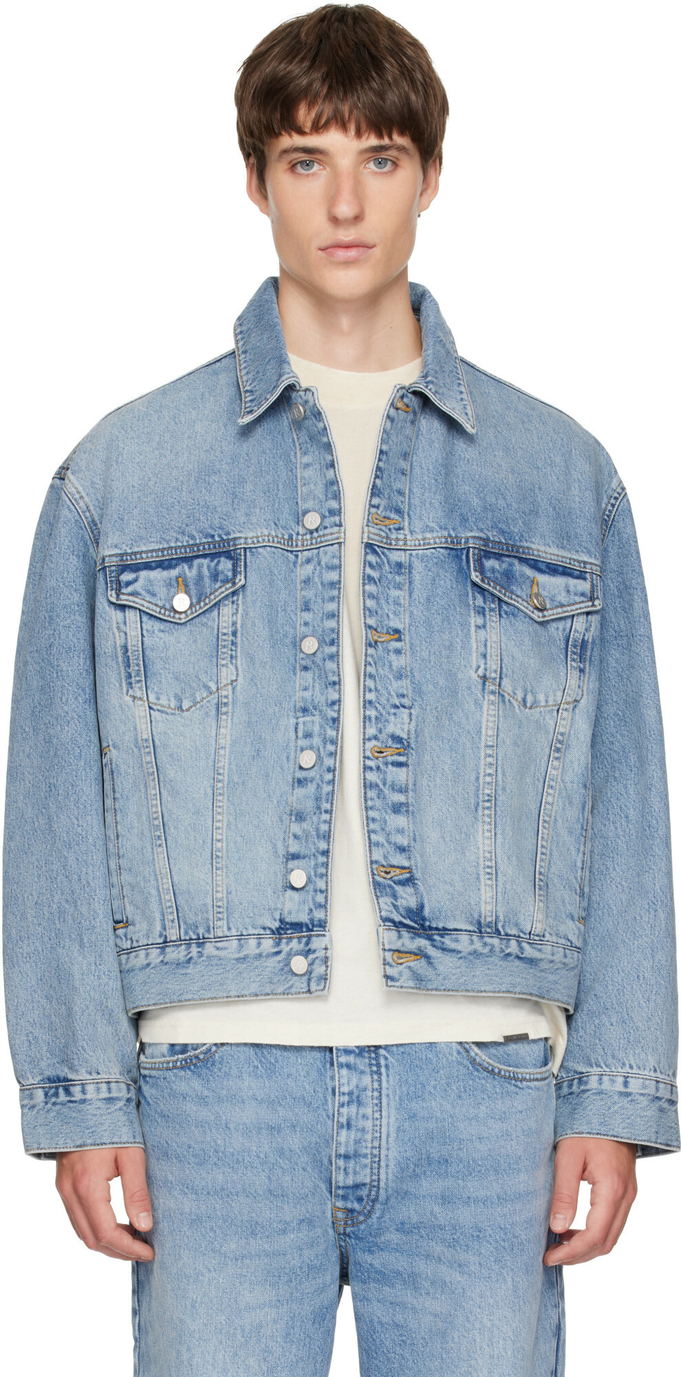 Represent Blue Denim Trucker Jacket