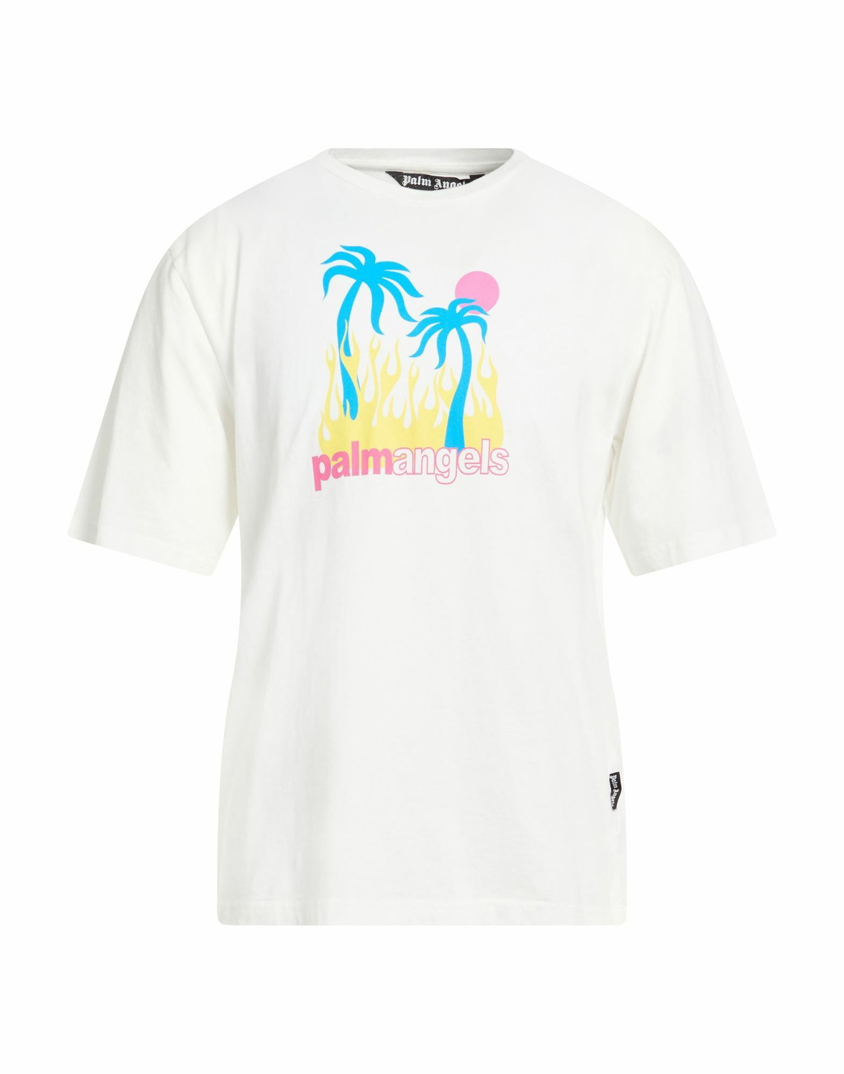 Palm Angels Mens T-shirt in White