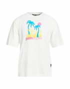 Palm Angels Mens T-shirt in White