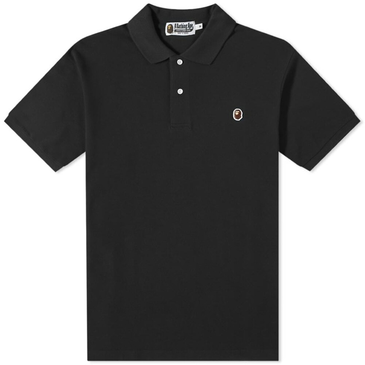 Photo: A Bathing Ape Ape Head One Point Relaxed Fit Polo