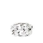 Givenchy Men's G Chain Ring in Silver