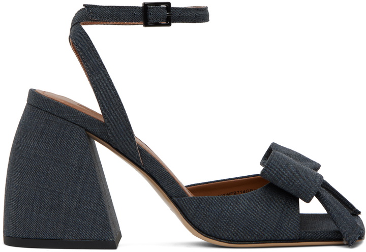 Photo: Shushu/Tong SSENSE Work Capsule – Gray Bow Heeled Sandals