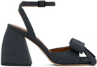 Shushu/Tong SSENSE Work Capsule – Gray Bow Heeled Sandals