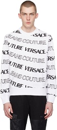 Versace Jeans Couture White Logowave Sweatshirt