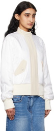 Helmut Lang Off-White Bomber Jacket Set