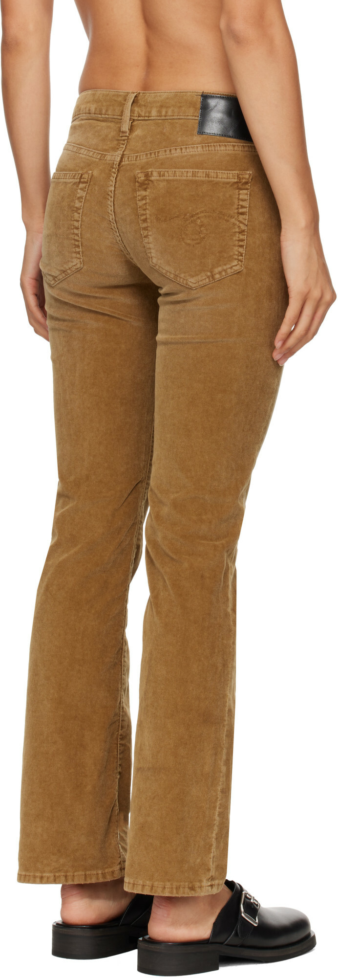 R13 Brown Boy Kick Trousers