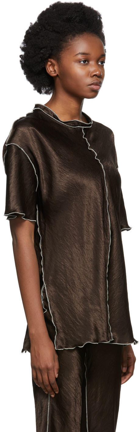 Yuzefi Brown Curly T-Shirt