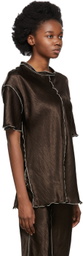 Yuzefi Brown Curly T-Shirt