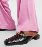 Tom Ford Whitney croc-effect leather slippers