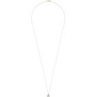 Le Gramme Silver Slick Brushed Le 0.5 Grammes Triangle Necklace
