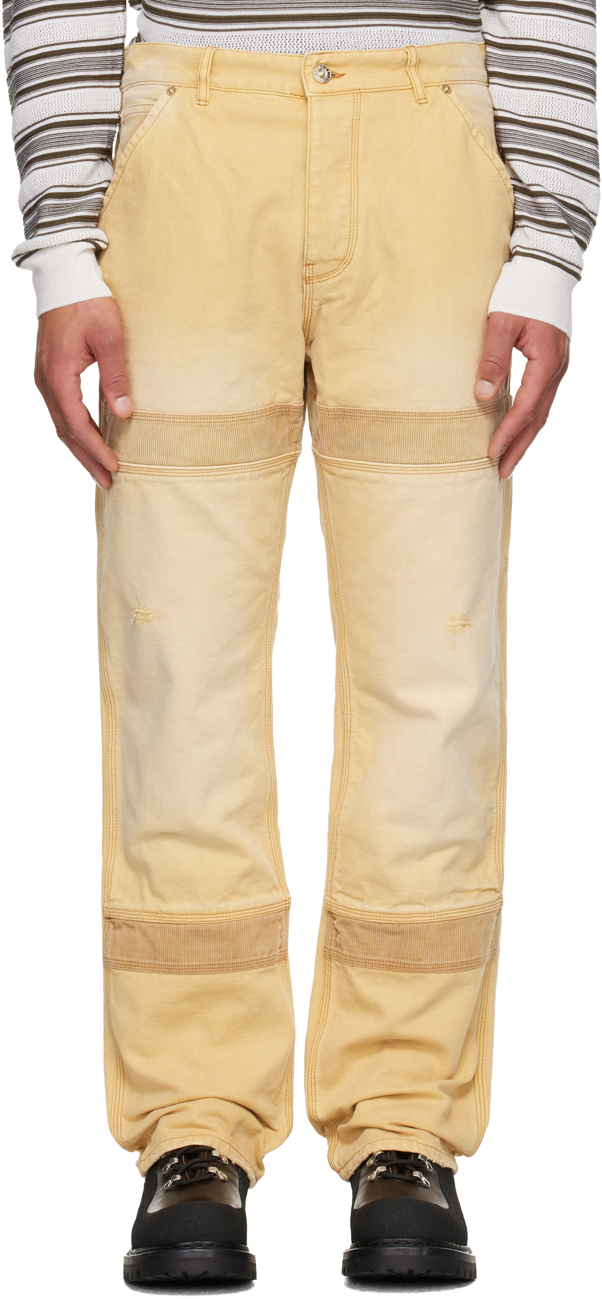 Wales Bonner Beige 'The Sierra' Trousers