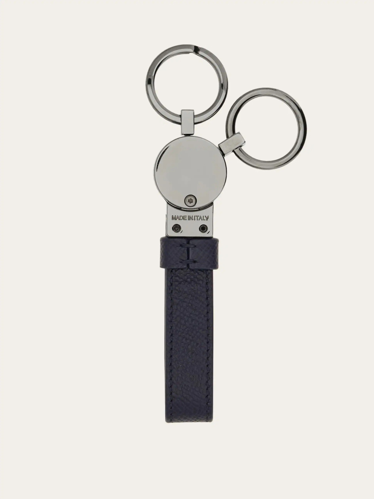 Ferragamo Mens Gancini key holder in Blue