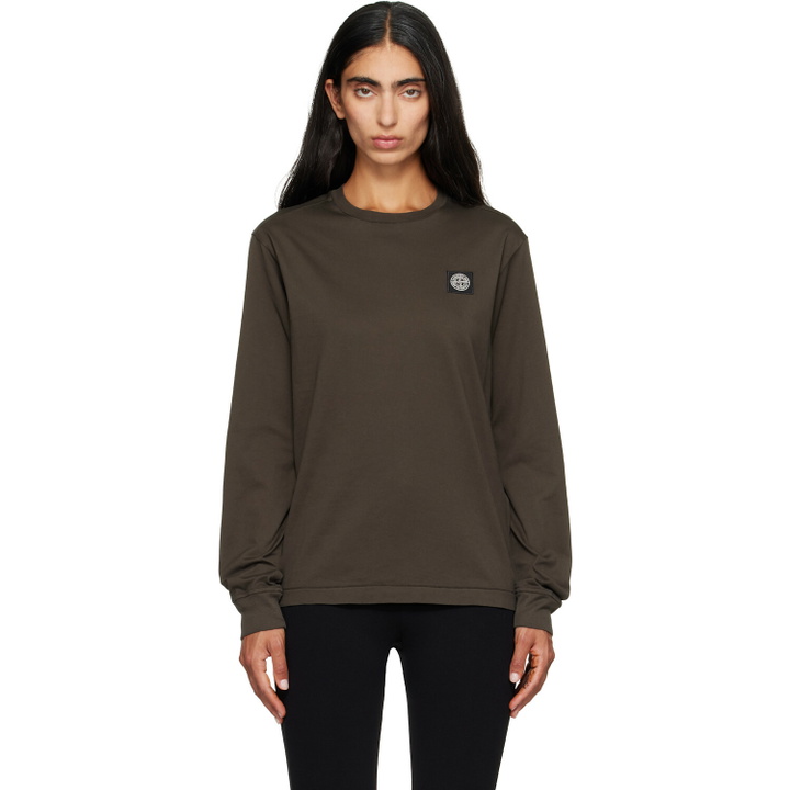 Photo: Stone Island Gray 60/2 Cotton Jersey T-shirt