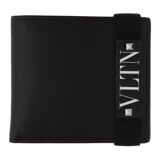 Photo: Valentino Black Valentino Garavani VLTN Bifold Wallet