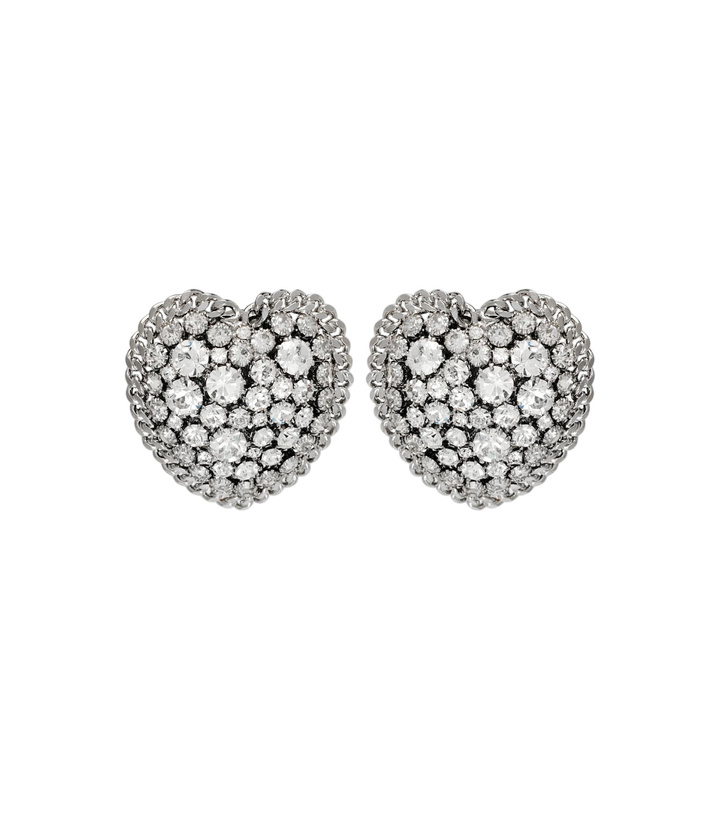 Photo: Alessandra Rich Crystal-embellished clip-on earrings