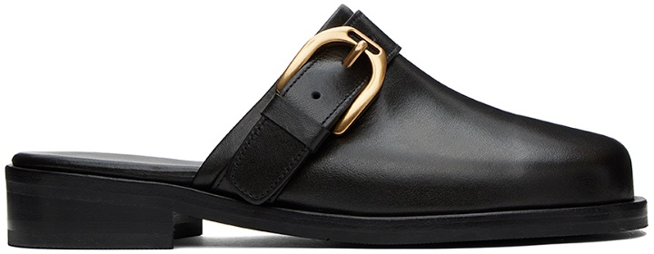 Photo: System Black Pin-Buckle Loafers