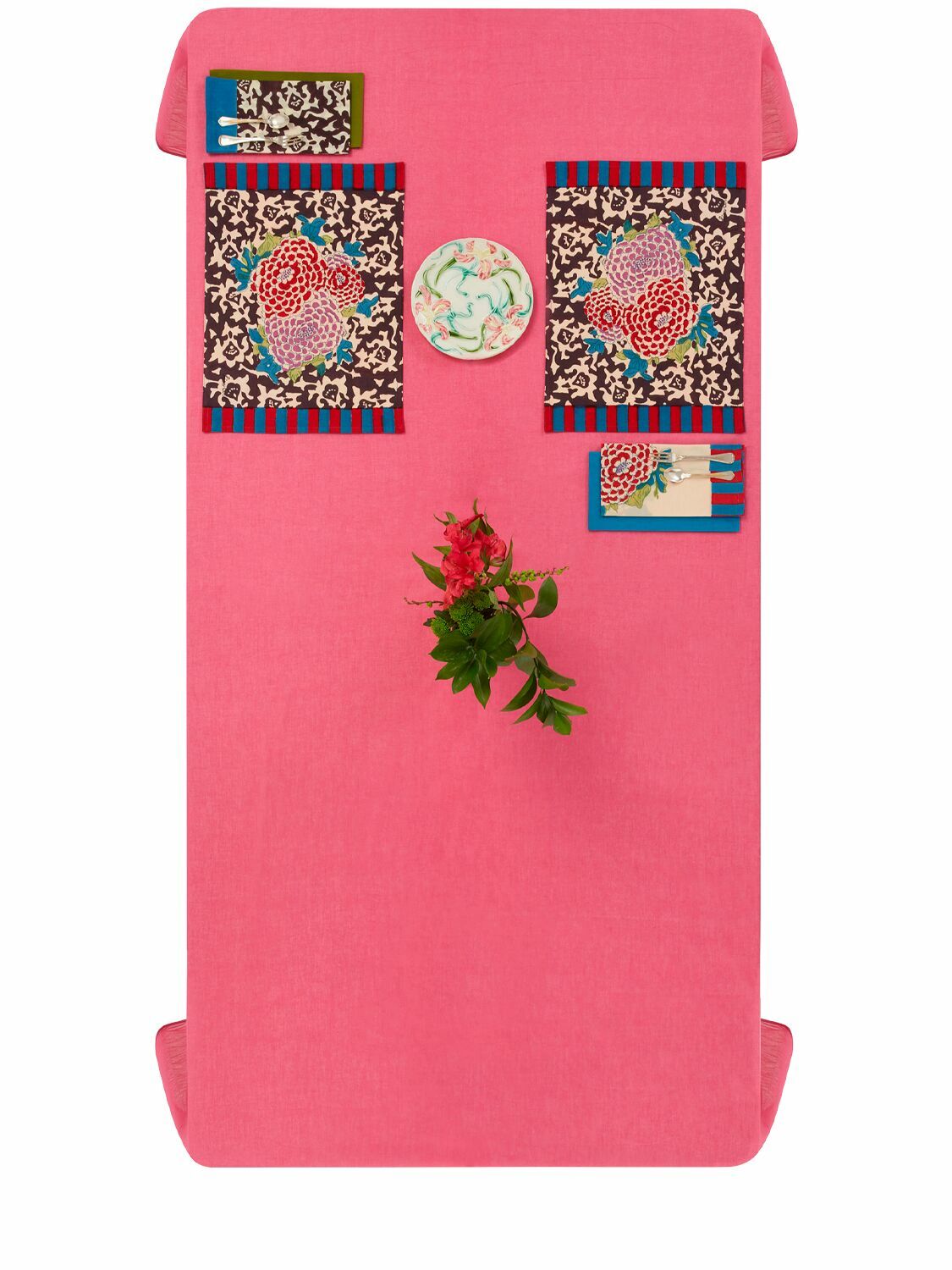 LISA CORTI Set Of 2 Arabesque Corolla Placemats