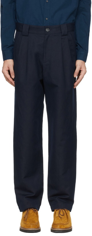 Photo: A.P.C. Navy Eddy Trousers