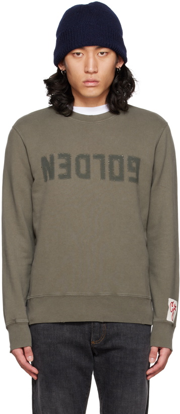 Photo: Golden Goose Khaki 'Golden' Sweatshirt