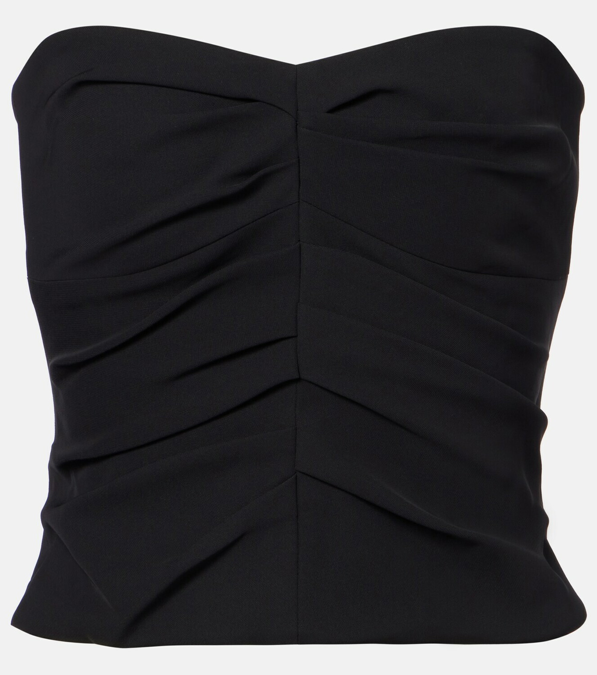 The Sei Ruched crêpe tube top