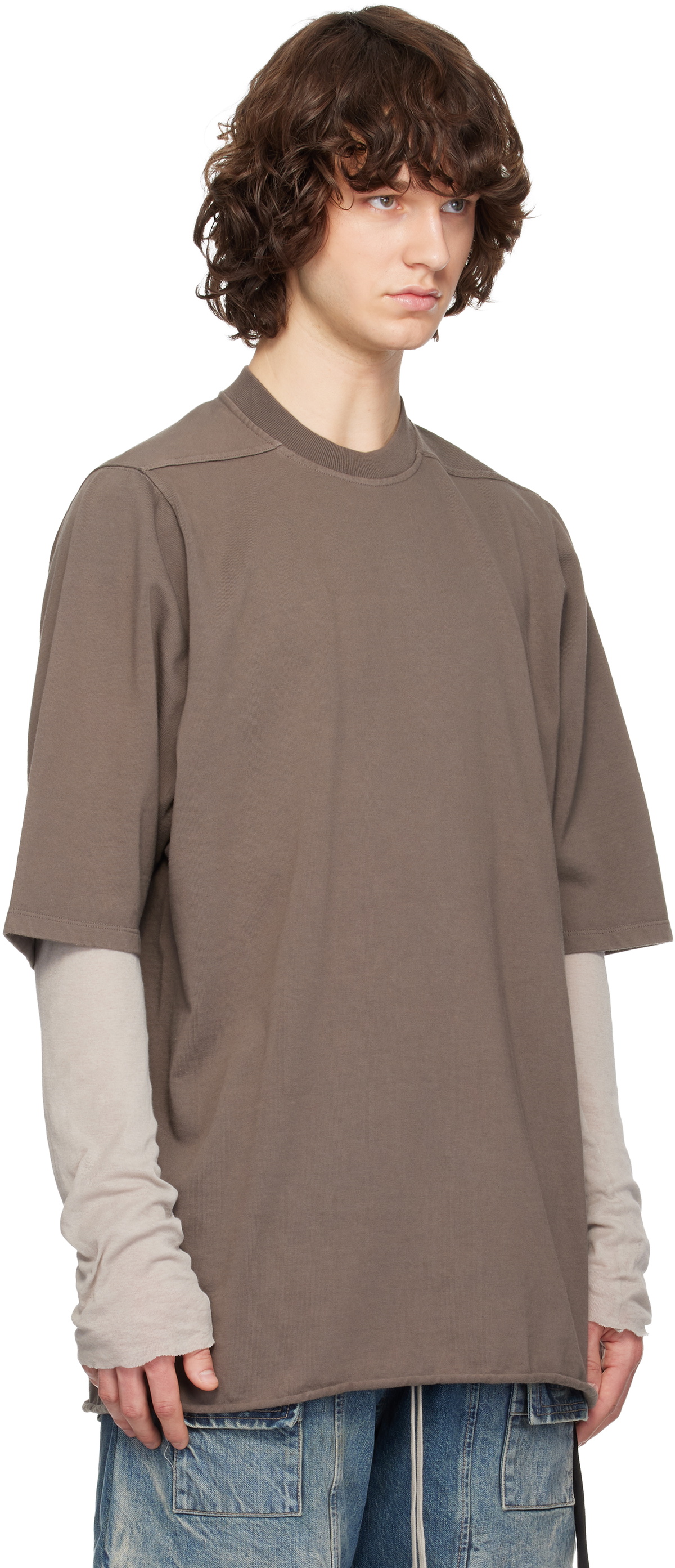 Rick Owens DRKSHDW Gray Temple Jumbo S/S T-shirt Rick Owens Drkshdw