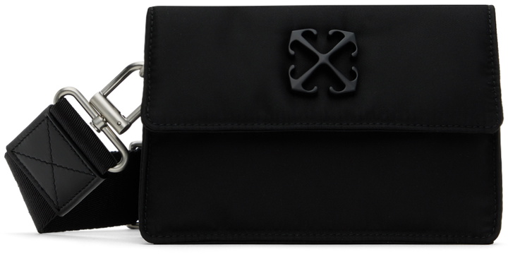 Photo: Off-White Black Nylon Mini Soft Jitney Bag