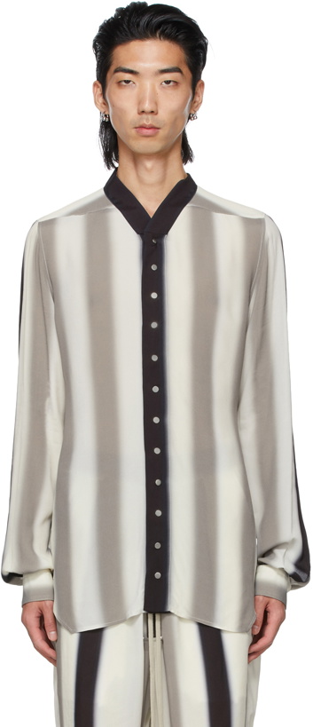 Photo: Rick Owens Grey Stripe Faun Shirt