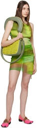 Paula Canovas Del Vas Green Layered Miniskirt