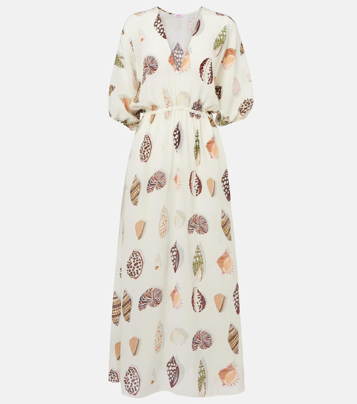 Eres Coffea printed silk maxi dress