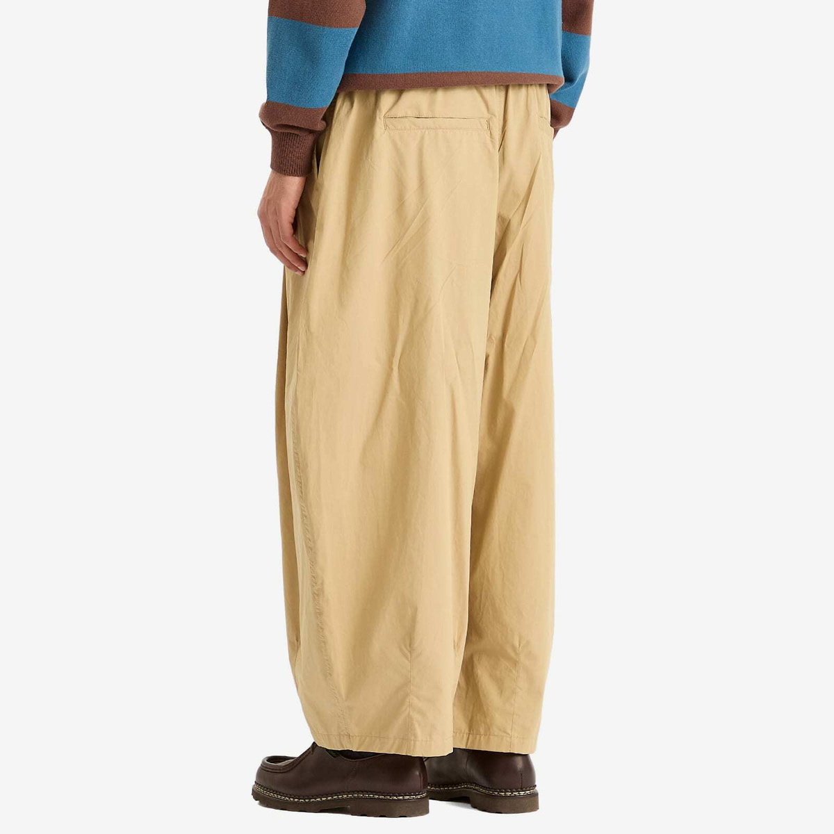 Anglan Men's Essential Easy Balloon Trousers in Beige 