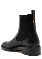 Chloe Women's Black Marcie 40 Leather Chelsea Boots
