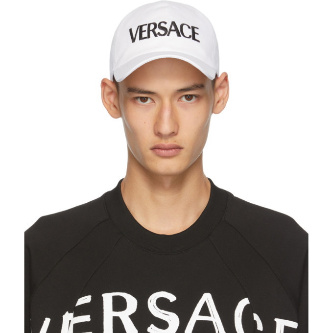 Photo: Versace White Logo Cap