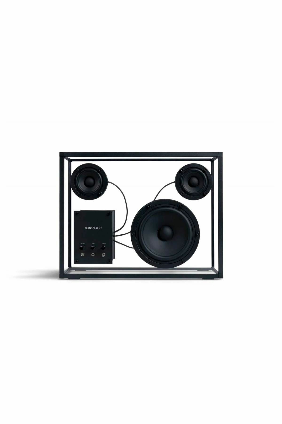 TRANSPARENT transparent box speaker system Black