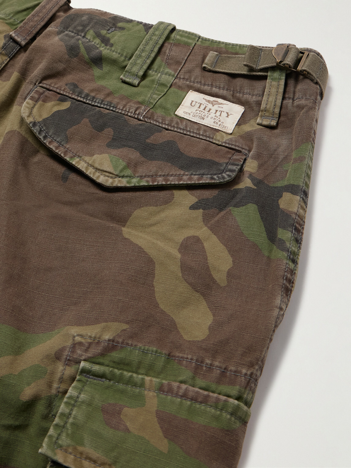 Polo Ralph Lauren - Straight-Leg Camouflage-Print Cotton-Twill Cargo Trousers - Green