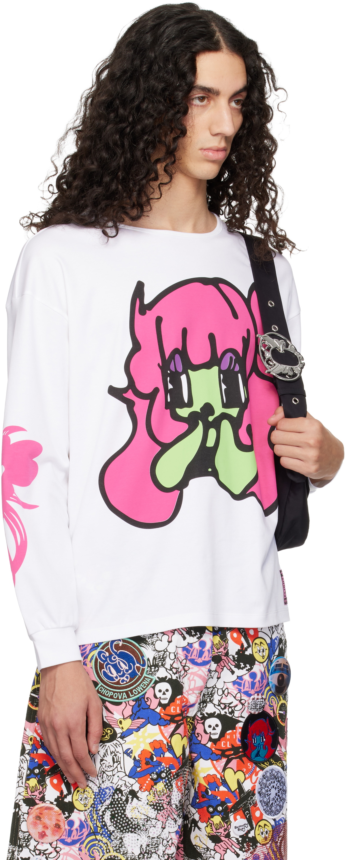 Chopova Lowena White Bashful Oversized Jersey T-shirt