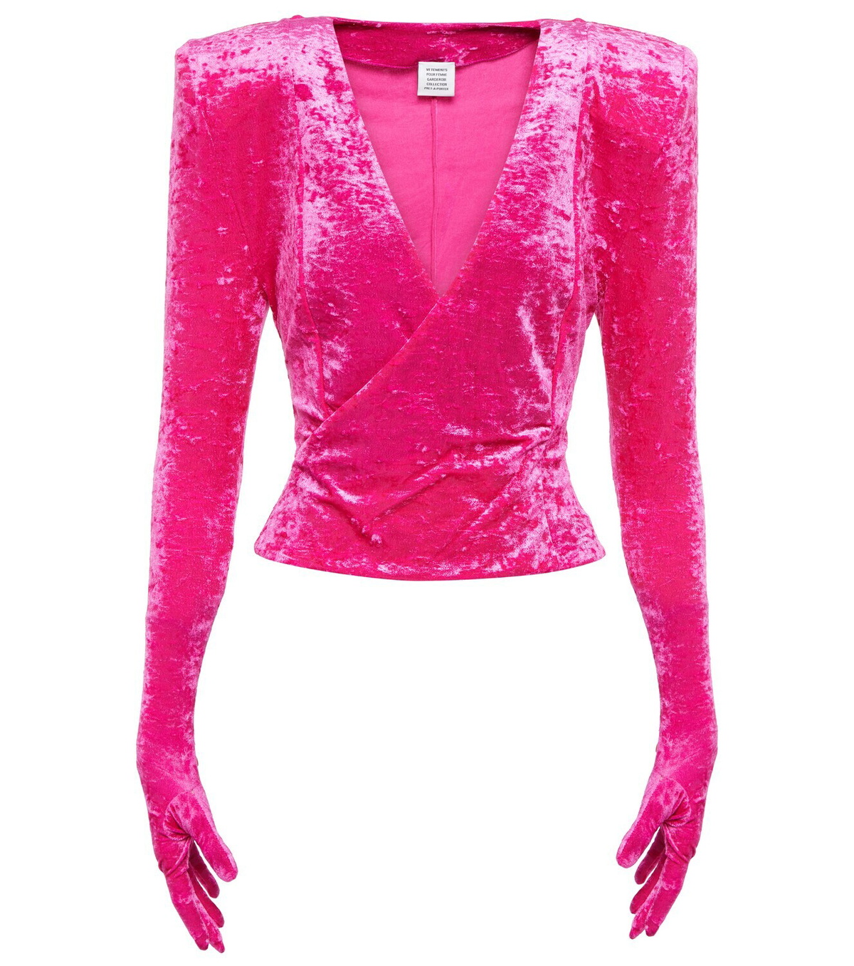 Vetements - Gloves velvet top