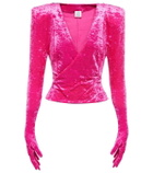 Vetements - Gloves velvet top