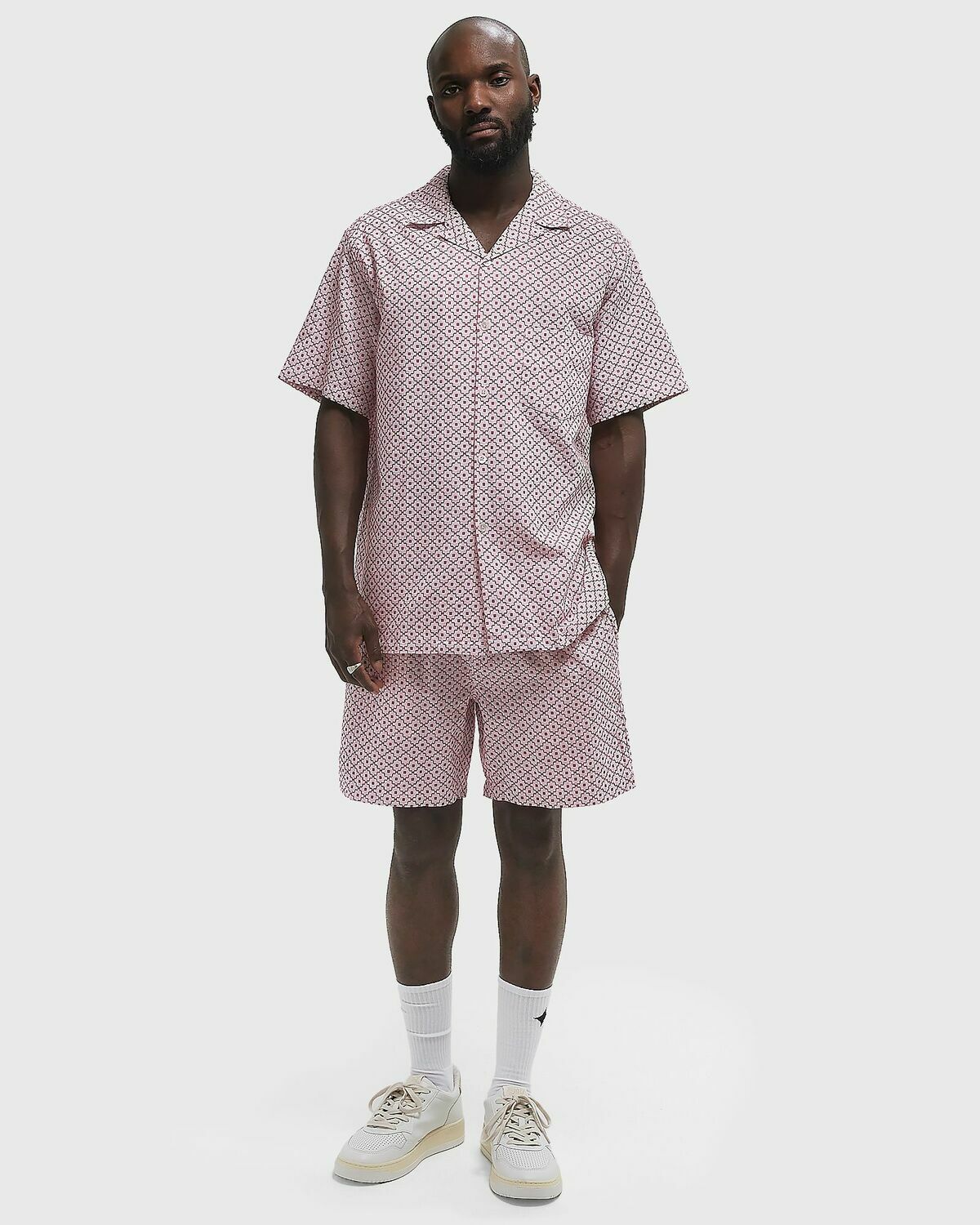 Portuguese Flannel Tile Shorts pink Mens Casual Short