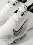 Nike Golf - Air Zoom Infinity Tour 2 Rubber-Trimmed Flyknit Golf Sneakers - White