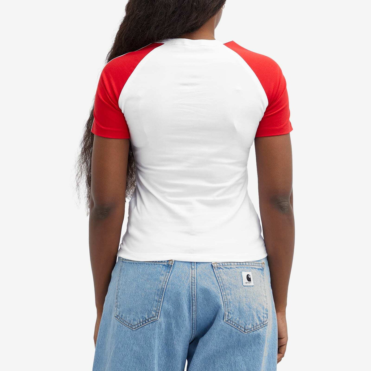 ☆韓国の人気☆【ADIDAS】☆3-STRIPE SLIM T-SHIRT(W)☆ ☆韓国の人気☆【ADIDAS】☆3-STRIPE SLIM T-SHIRT(W)☆ (adidas