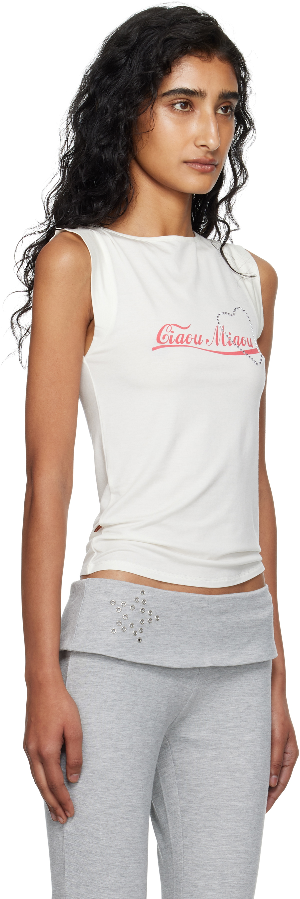 Miaou Off-White Lucia Tank Top
