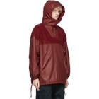 paria /FARZANEH Burgundy Fleece Pullover Jacket