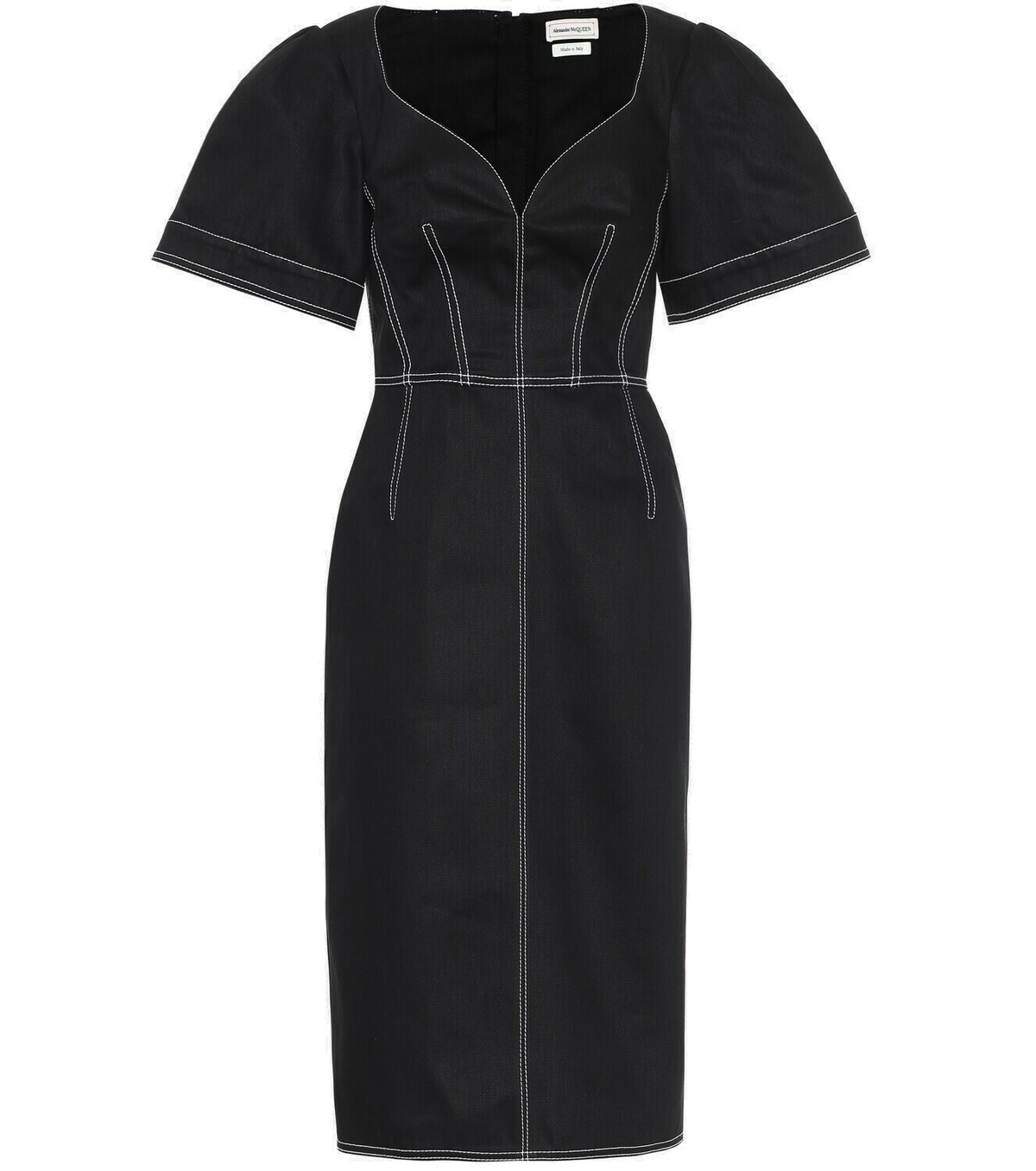 Alexander McQueen Denim midi dress Alexander McQueen